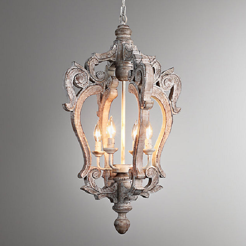 Delira Hanglamp Hout Landelijke Stijl
