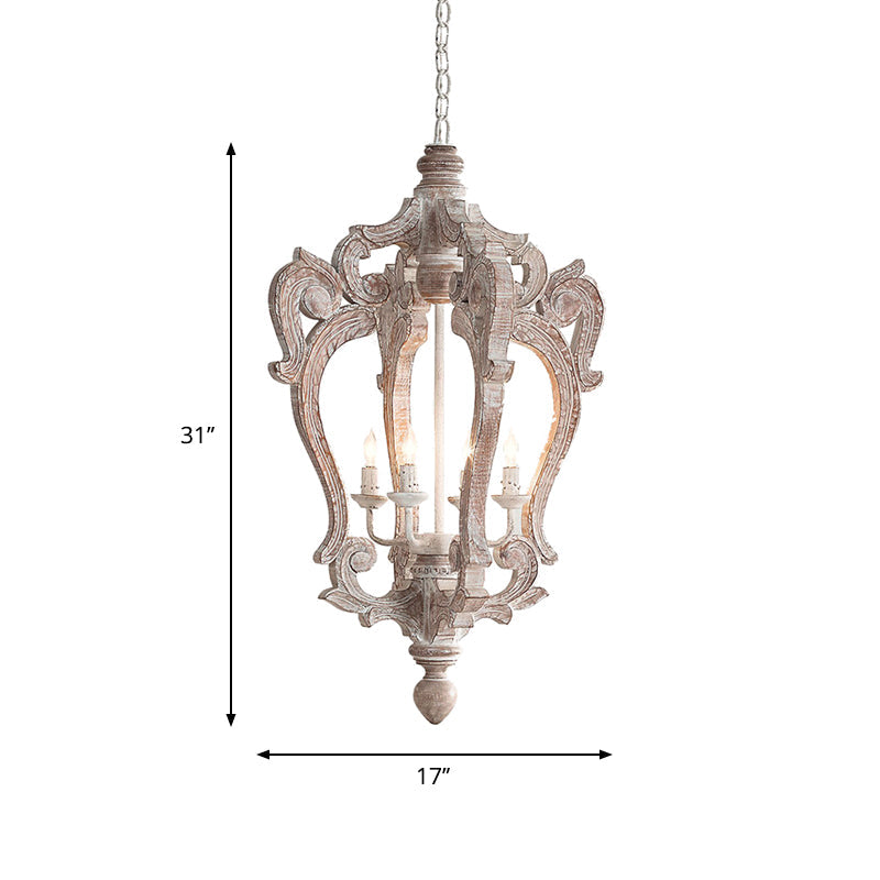 Delira Hanglamp Hout Landelijke Stijl
