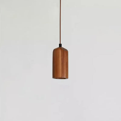 Delira Hanglamp Hout Cilindervormig Design