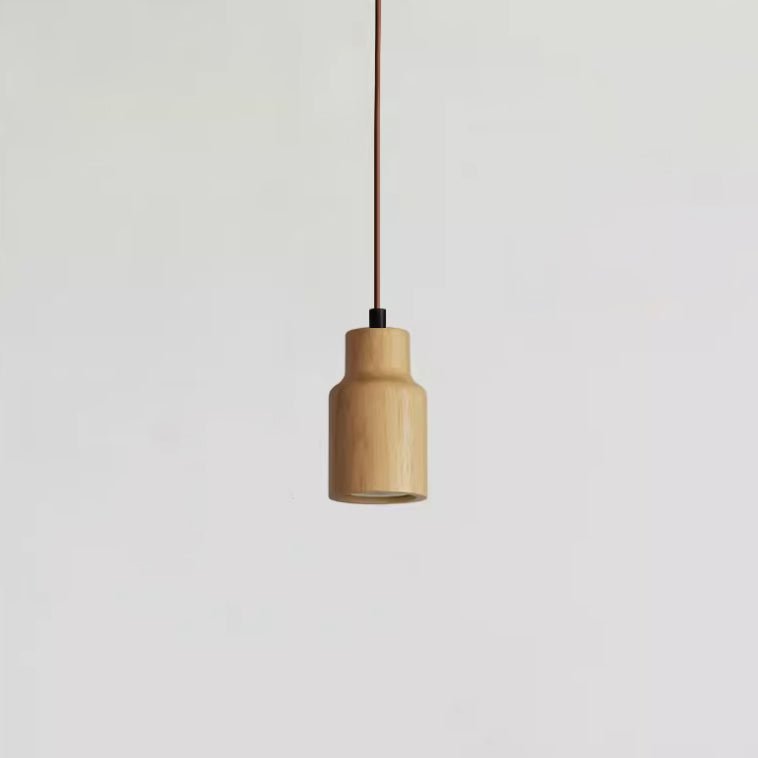 Delira Hanglamp Hout Cilindervormig Design
