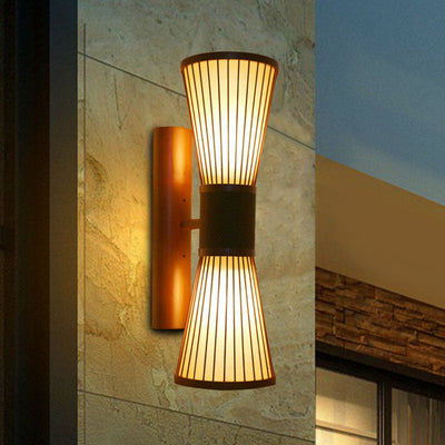 Delira Wandlamp Hout Met Bamboekap