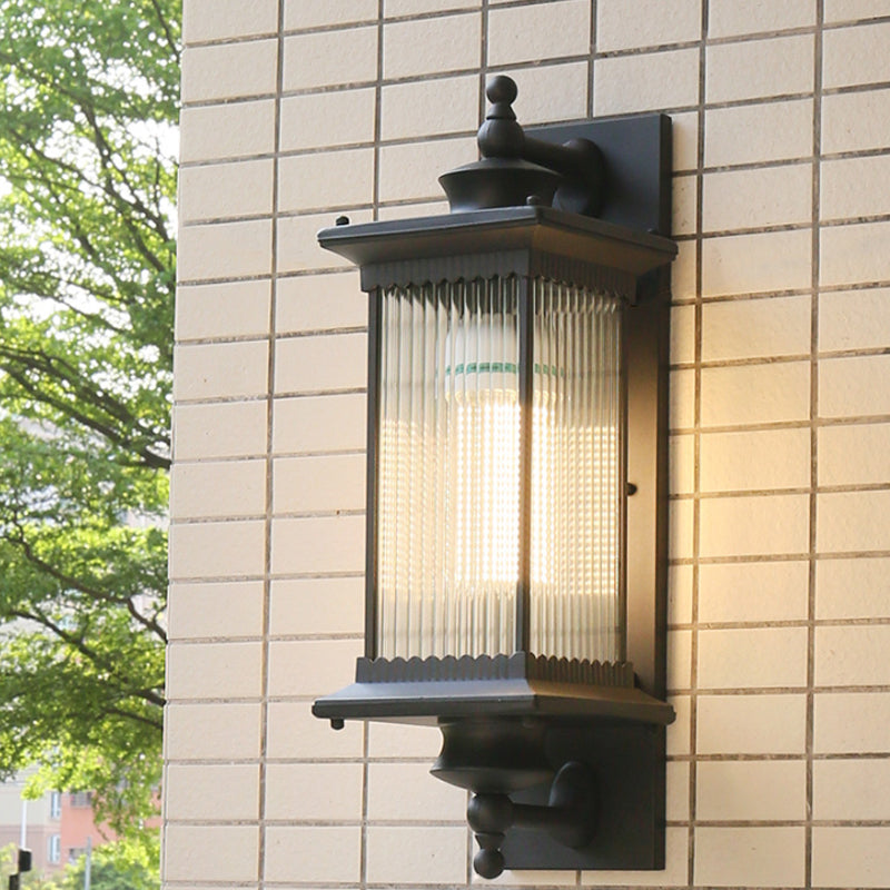 Delira Wandlamp Glas Rechthoek Ribbel