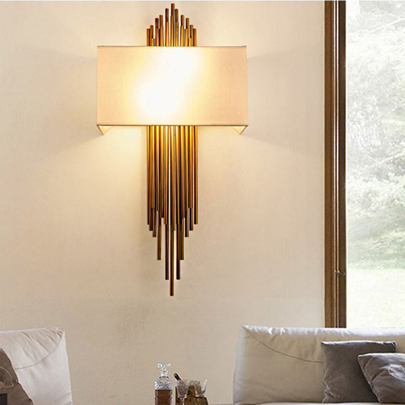 Delira Wandlamp Rechthoek Stoffen Kap