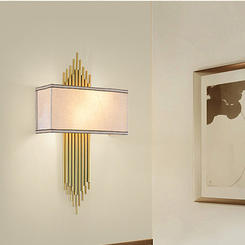 Delira Wandlamp Rechthoek Stoffen Kap