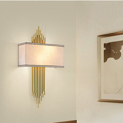 Delira Wandlamp Rechthoek Stoffen Kap