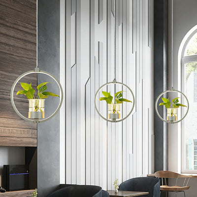 Delira Hanglamp Acryl Met Plantdetail