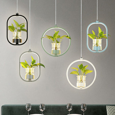 Delira Hanglamp Acryl Met Plantdetail