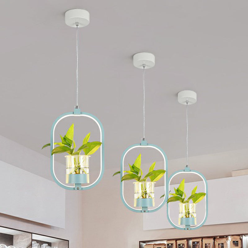 Delira Hanglamp Acryl Met Plantdetail