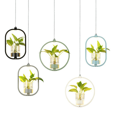 Delira Hanglamp Acryl Met Plantdetail