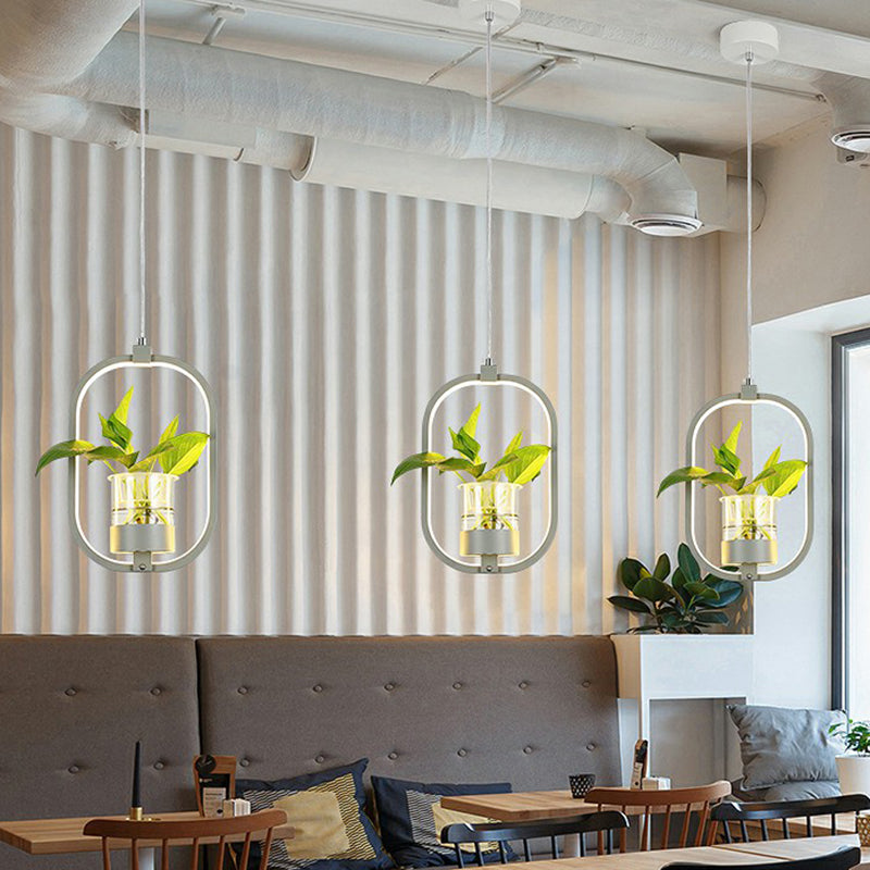 Delira Hanglamp Acryl Met Plantdetail