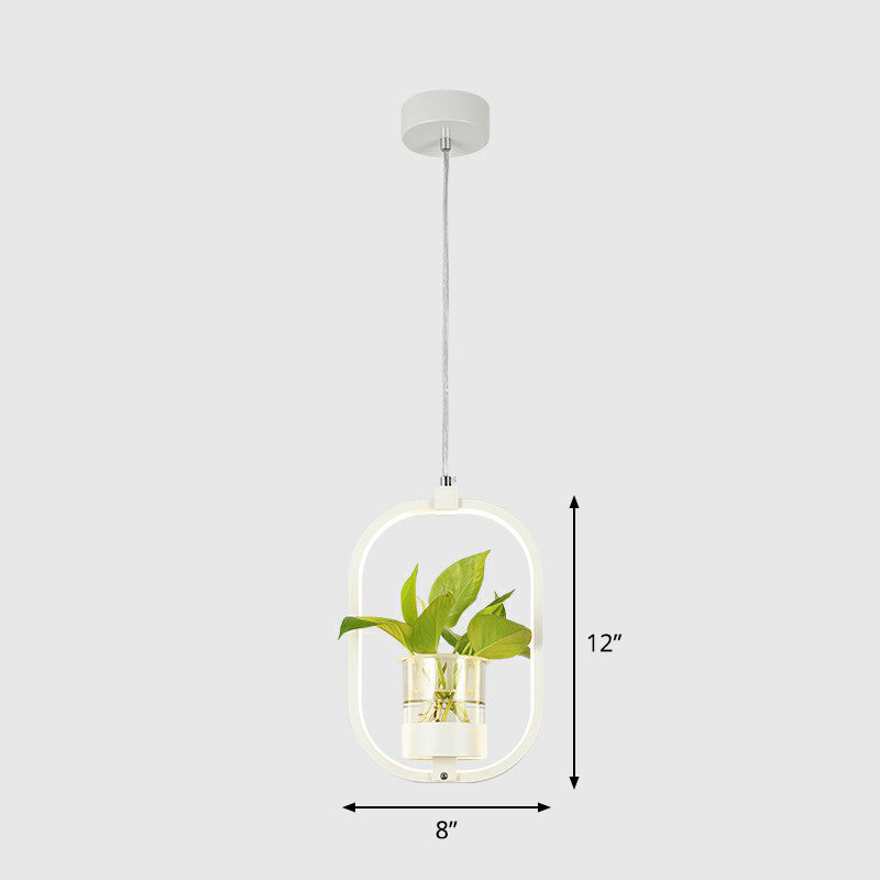 Delira Hanglamp Acryl Met Plantdetail