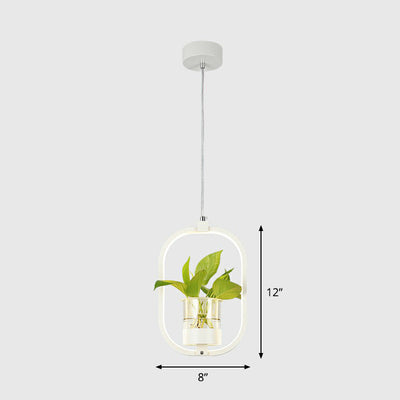 Delira Hanglamp Acryl Met Plantdetail