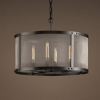 Delira Hanglamp Zwart Metalen Trommel