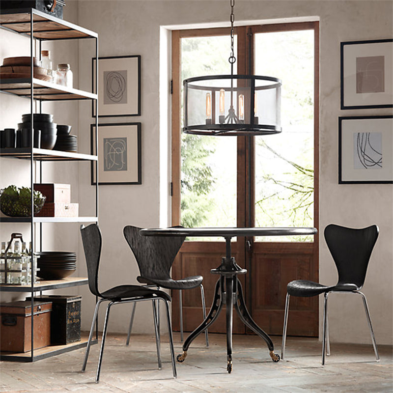 Delira Hanglamp Zwart Metalen Trommel