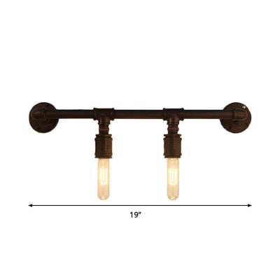 Delira Wandlamp Industrieel Zwart Metaal