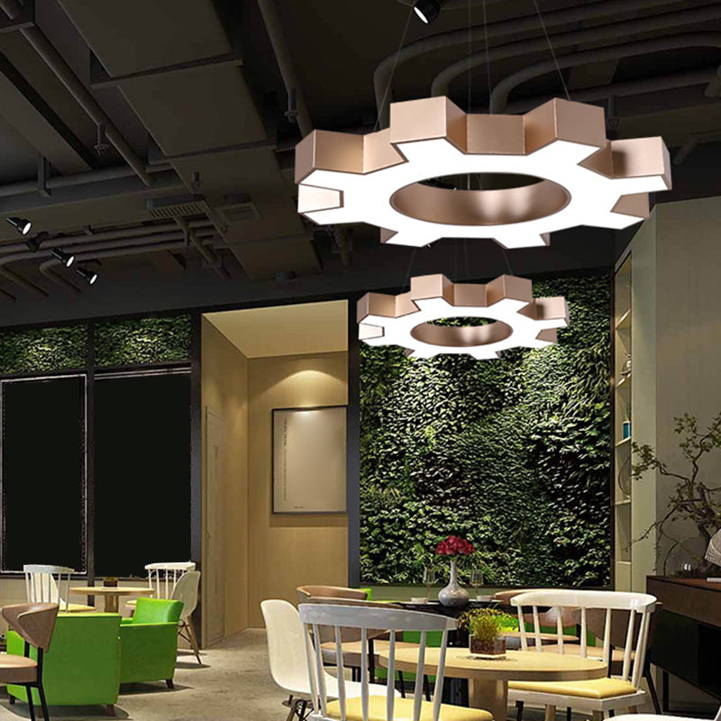 Delira Hanglamp Tandwielvorm Metaal Modern