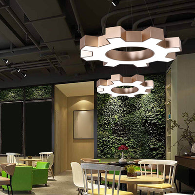 Delira Hanglamp Tandwielvorm Metaal Modern