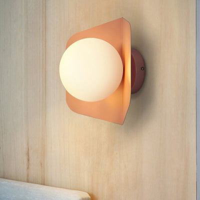 Delira Wandlamp Zeskant Glasbol