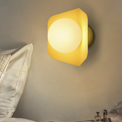 Delira Wandlamp Zeskant Glasbol