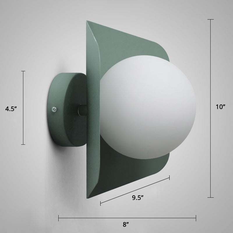 Delira Wandlamp Zeskant Glasbol