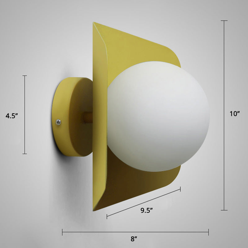 Delira Wandlamp Zeskant Glasbol