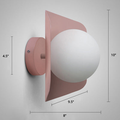 Delira Wandlamp Zeskant Glasbol