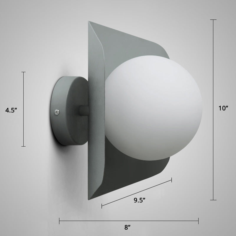 Delira Wandlamp Zeskant Glasbol