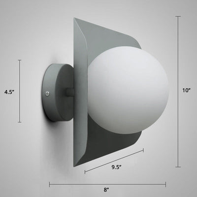 Delira Wandlamp Zeskant Glasbol