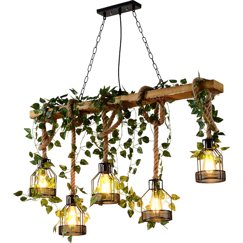Delira Hanglamp Hout Industrieel Lineair