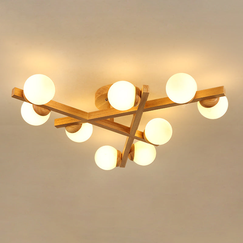 Delira Plafondlamp Hout Kruisdesign