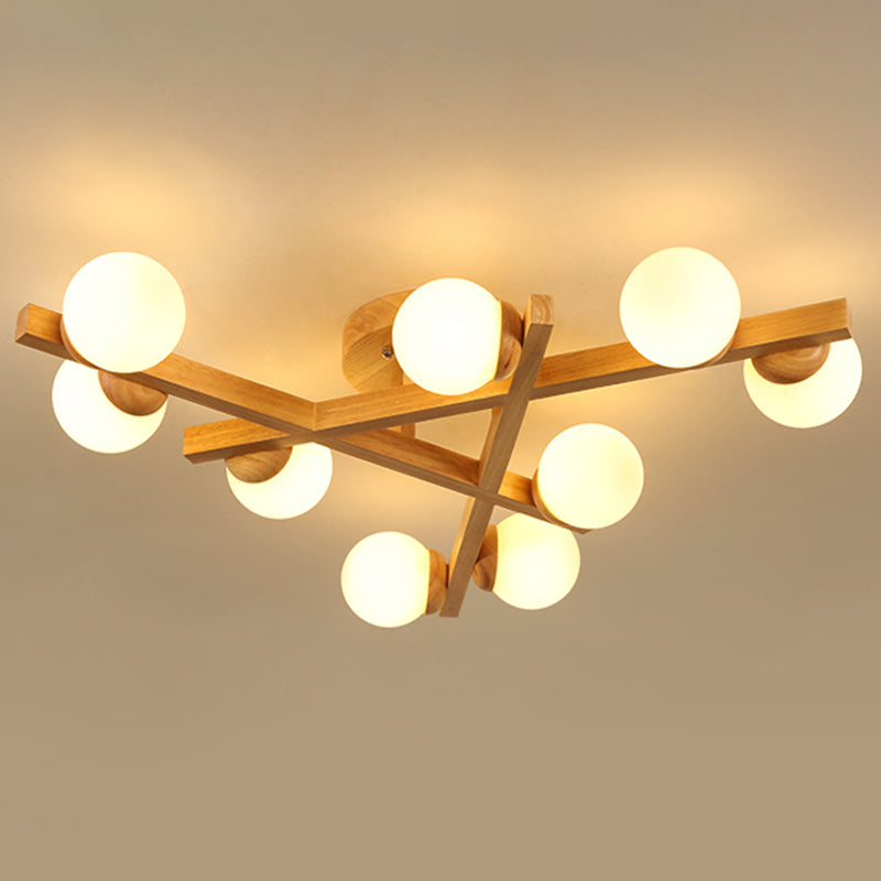 Delira Plafondlamp Hout Kruisdesign