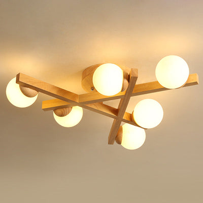 Delira Plafondlamp Hout Kruisdesign