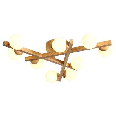 Delira Plafondlamp Hout Kruisdesign