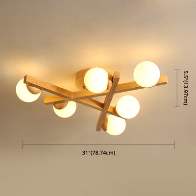 Delira Plafondlamp Hout Kruisdesign
