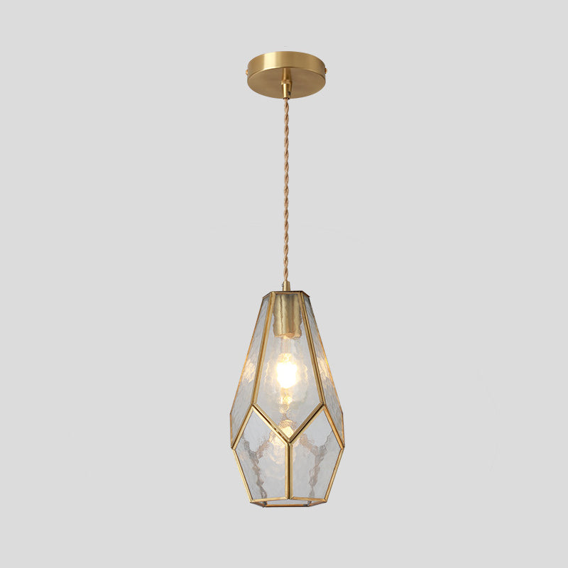 Delira Hanglamp Tiffany Glas Messing Plafondplaat