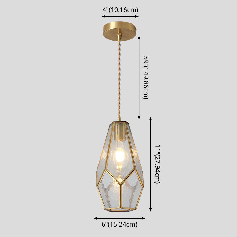 Delira Hanglamp Tiffany Glas Messing Plafondplaat