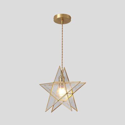 Delira Hanglamp Tiffany Glas Messing Plafondplaat