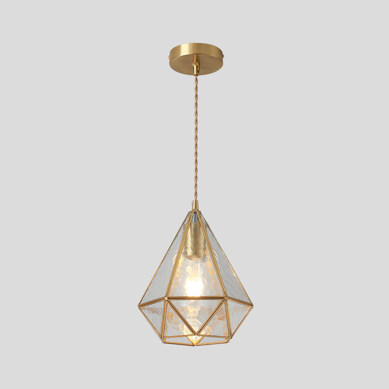 Delira Hanglamp Tiffany Glas Messing Plafondplaat