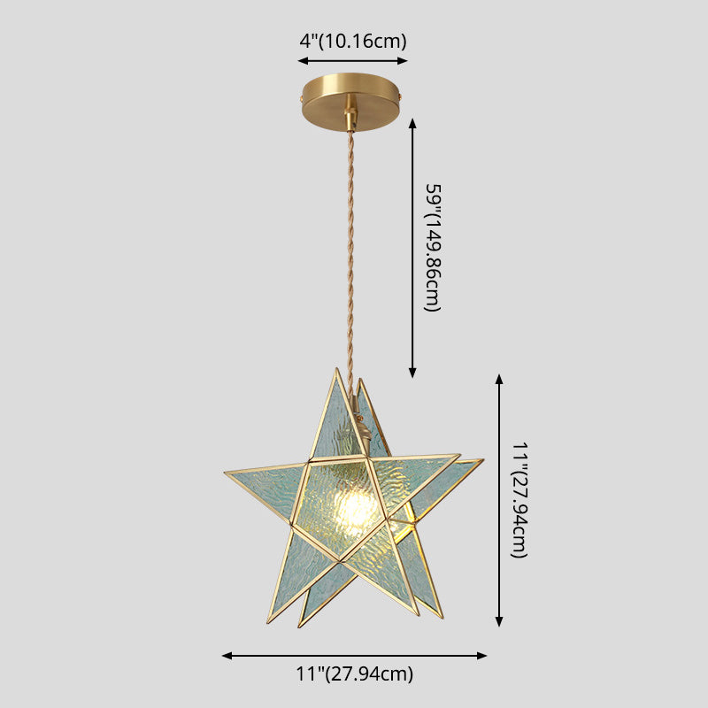 Delira Hanglamp Tiffany Glas Messing Plafondplaat