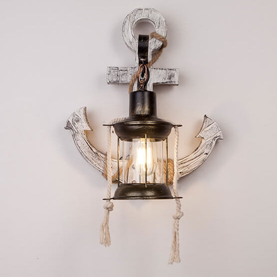 Delira Wandlamp Anker Hout Industrieel