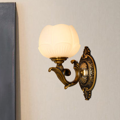 Delira Wandlamp Glas Lotusvorm