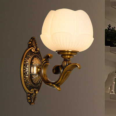 Delira Wandlamp Glas Lotusvorm
