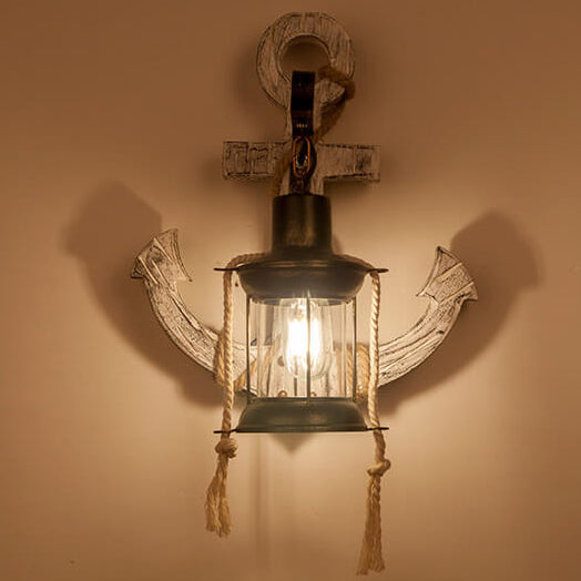 Delira Wandlamp Anker Hout Industrieel
