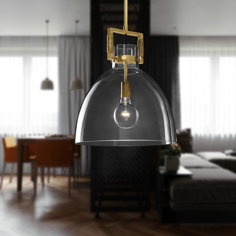 Delira Hanglamp Messing Glas Modern