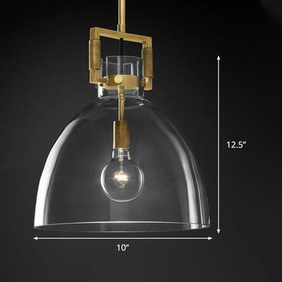 Delira Hanglamp Messing Glas Modern