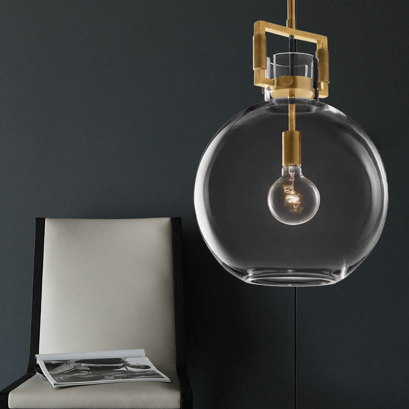 Delira Hanglamp Messing Glas Modern