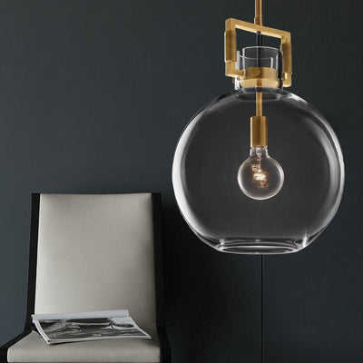 Delira Hanglamp Messing Glas Modern
