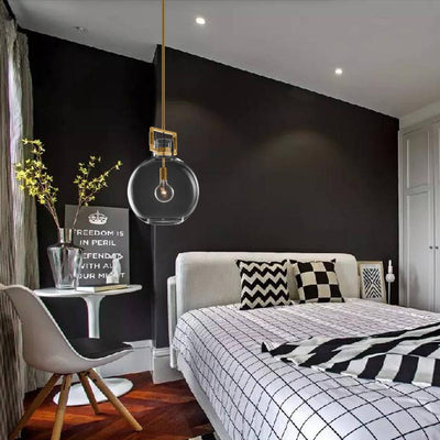 Delira Hanglamp Messing Glas Modern
