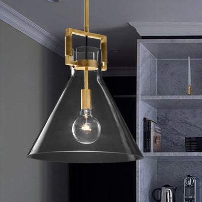 Delira Hanglamp Messing Glas Modern