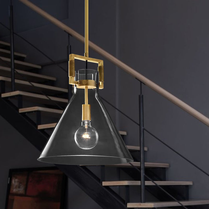 Delira Hanglamp Messing Glas Modern